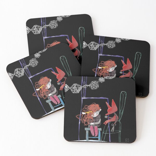 Item preview, The Little Fox Hairdresser designed and sold by KatyaPutilina.