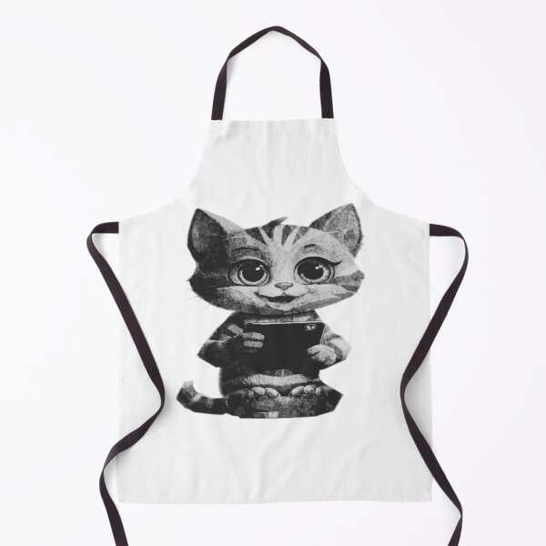 Item preview, Cute Cat Using Phone designed and sold by kinpirks.