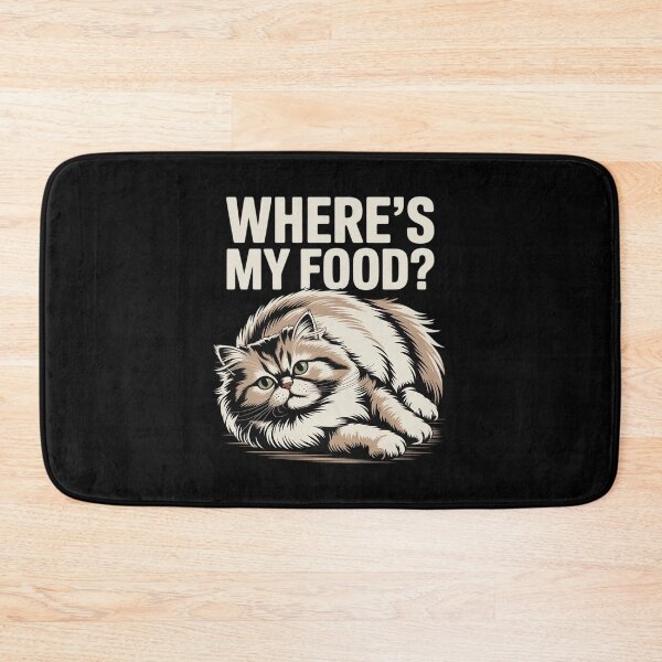Item preview, Where's my food fat thicc cat cat kitten cats lovers designed and sold by joyouartArt.