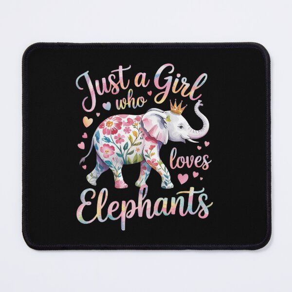 Item preview, Just A Girl Who Loves Elephants Women Girls Floral Elephant designed and sold by angolinnArt.
