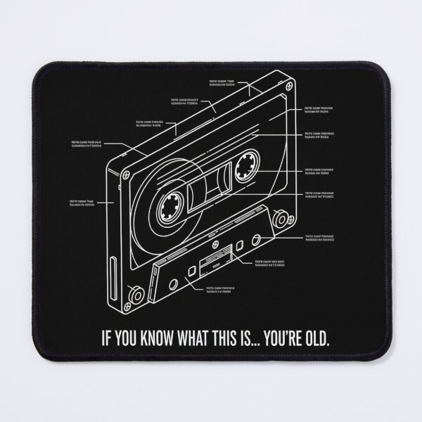 Item preview, Retro Compact Cassette Blueprint - "If You Know What This Is..." designed and sold by mAXiBoOM.