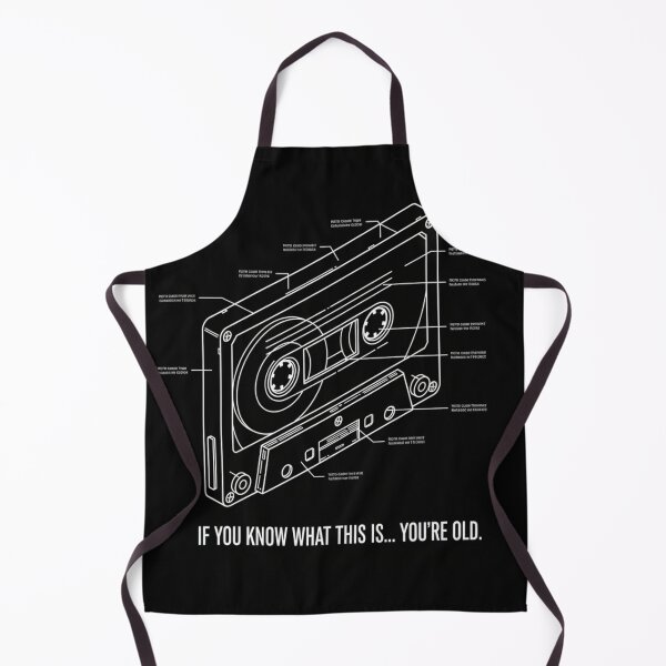 Item preview, Retro Compact Cassette Blueprint - "If You Know What This Is..." designed and sold by mAXiBoOM.