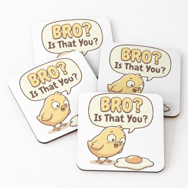 Item preview, Bro Is That You meme Funny Chick and Egg Design, dark humorous designed and sold by LuxeGraphix.