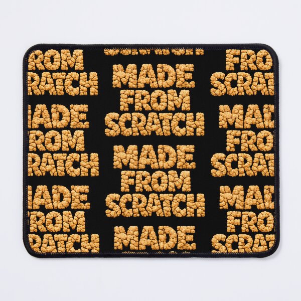 Item preview, Made From pork Scratchings Funny Food Typography Design designed and sold by TeeTimeTreasure.