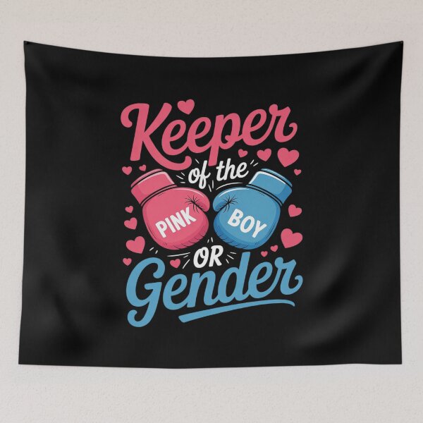 Item preview, Keeper Of Gender Boxing Gender Reveal Family Party designed and sold by angolinnArt.
