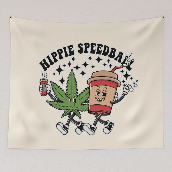 Item preview, Retro Cartoon Hippie Speedball designed and sold by CattGDesigns.