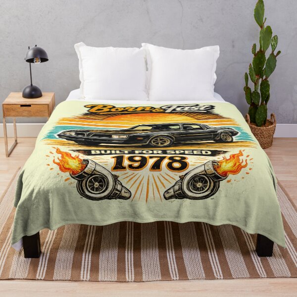 Item preview, Born & Fast 1978 Muscle Car AI Retro Graphic designed and sold by Cleora Art .