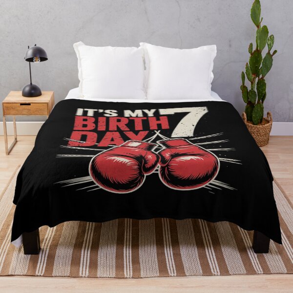 Item preview, Kids 7th Birthday Boxing Boy 7 Year Old Boxer Bday Party designed and sold by angolinnArt.