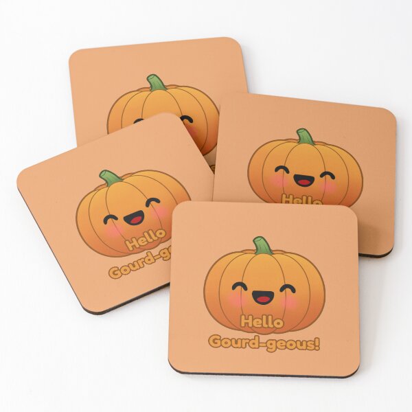 Item preview, Hello Gourd-geous - Cute Pumpkin Pun designed and sold by AlexAnewArt.