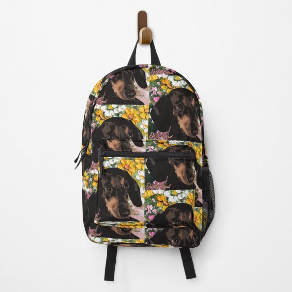 Item preview, Dachshund on floral Background designed and sold by simplysign.