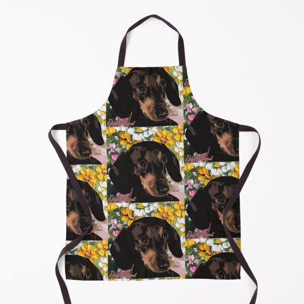 Item preview, Dachshund on floral Background designed and sold by simplysign.