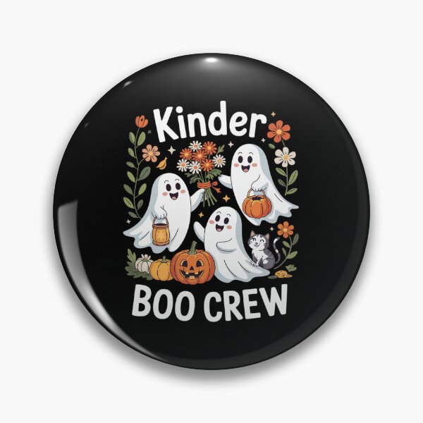 Artikelvorschau, Kinder Boo Crew Preppy Halloween Floral Ghost Lehrerinnen entworfen und verkauft von angolinnArt.