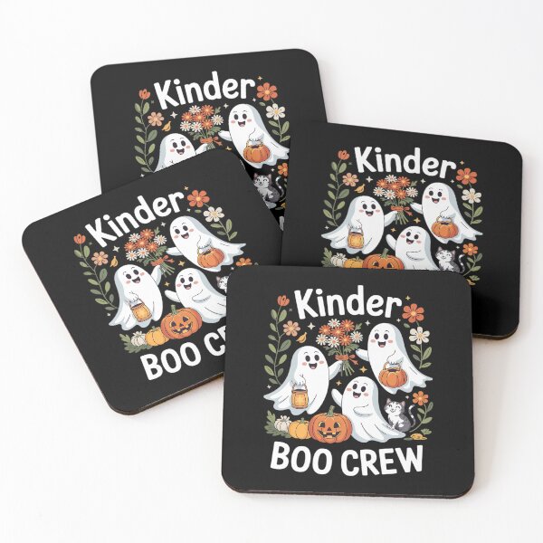 Item preview, Kinder Boo Crew Preppy Halloween Floral Ghost Teacher Women designed and sold by angolinnArt.