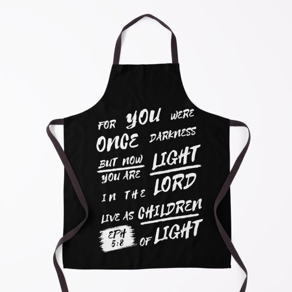 Item preview, Ephesians 5:8 Christian Brush Typography designed and sold by Clothed in Scripture.