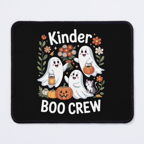 Item preview, Kinder Boo Crew Preppy Halloween Floral Ghost Teacher Women designed and sold by angolinnArt.