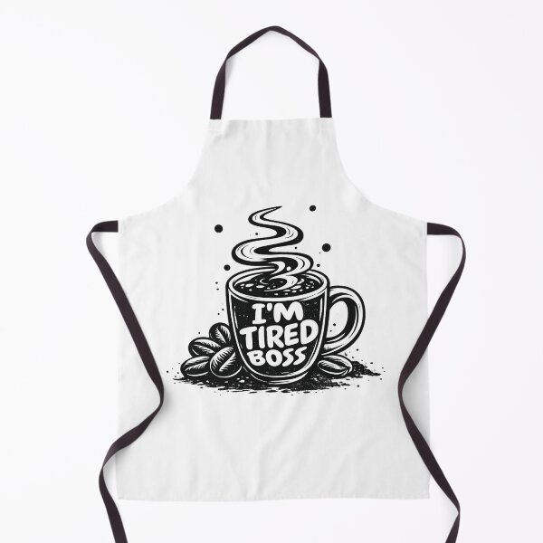 Item preview, “I’m Tired, Boss” Coffee Cup Typography designed and sold by faridman.