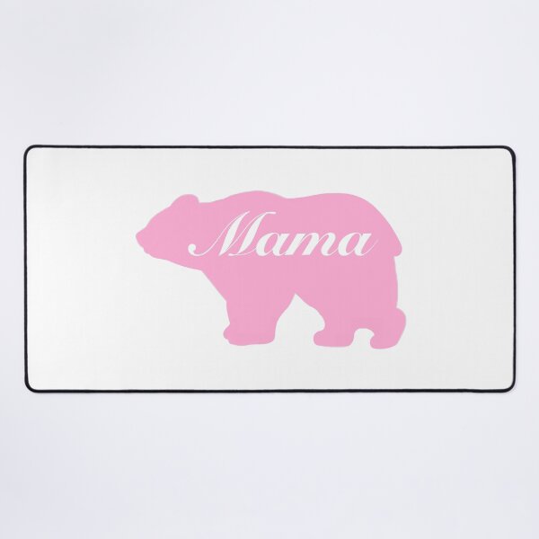 Item preview, Cute Mama Bear design - pink bear silhouette, Fun mama bear illustration  designed and sold by hollycooper.