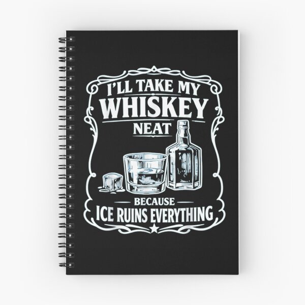 Item preview, I Take My Whiskey Neat Because Ice Ruins Everything Vintage Label designed and sold by Phil Ben.