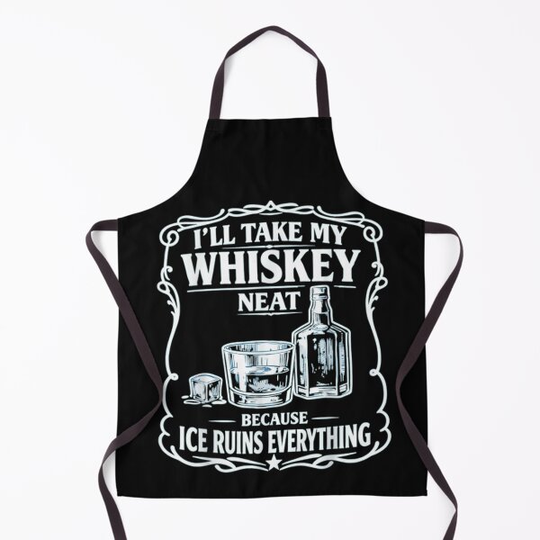 Item preview, I Take My Whiskey Neat Because Ice Ruins Everything Vintage Label designed and sold by Phil Ben.