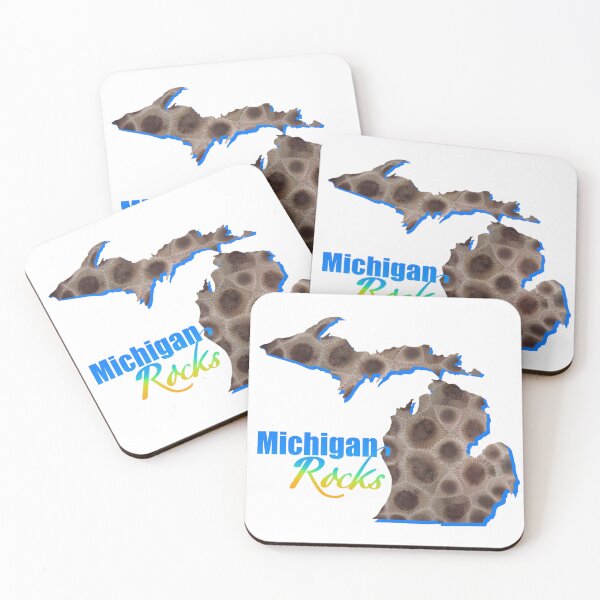 Item preview, The Great Lake state  Petoskey stone pattern, Michigan stone, Michigan Rocks designed and sold by hollycooper.