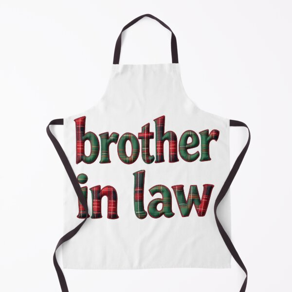 Item preview, BROTHER IN LAW - IN TARTAN FAUX LETTERING designed and sold by AlexOBrienArt.