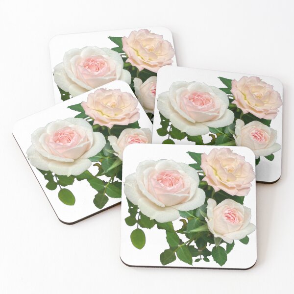 Item preview, Romantic pink and white roses | elegant floral photo  designed and sold by hollycooper.