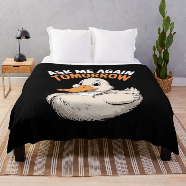 Item preview, Ask Me Again Tomorrow Lazy Duck designed and sold by joyouartArt.
