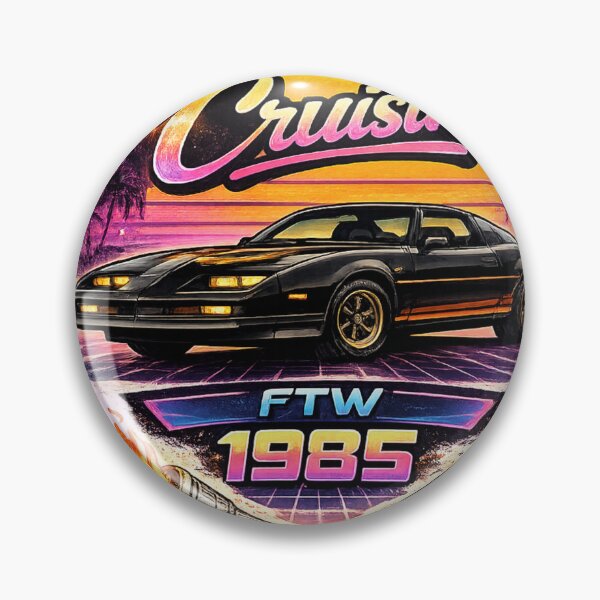 Item preview, Still Cruisin 1985 Neon Muscle Car AI Retro Graphic designed and sold by Cleora Art .