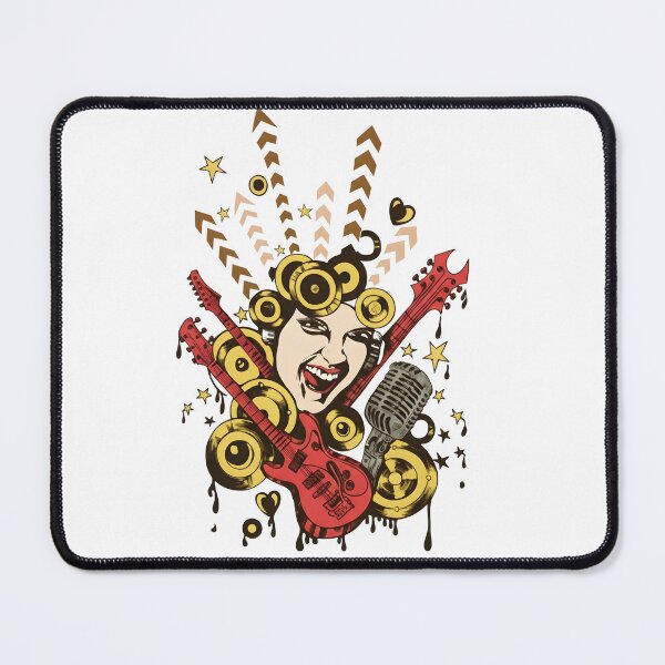 Item preview, Retro Rock Star Diva - Vintage Music Pop Art designed and sold by Latikshop.