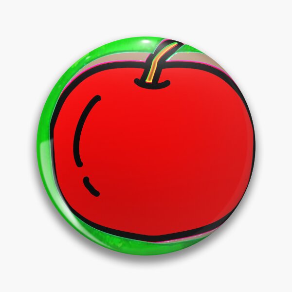 Item preview, "Stylized Red Apple Illustration on Textured Green" designed and sold by nighttime1990.