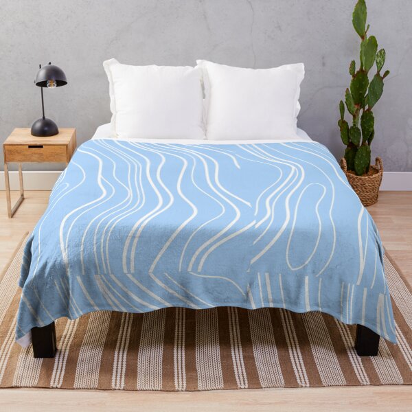 Item preview, Sky Blue Abstract Waves Modern Art - Home & Office Decor T-shirts designed and sold by ArtwithRabbit.