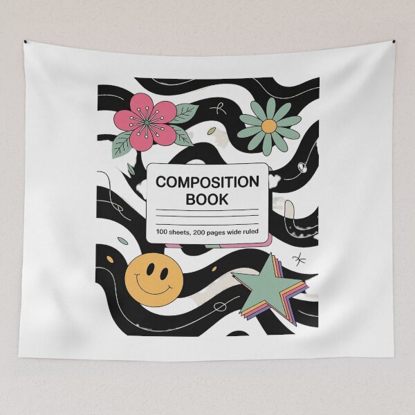Item preview, Matching Group Halloween Teacher Composition Book Notebook designed and sold by angolinnArt.