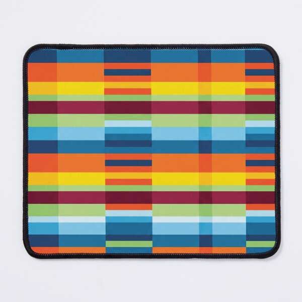 Item preview, Vibrant Multicolor Geometric Striped Block Pattern designed and sold by DGtaLrtcom.