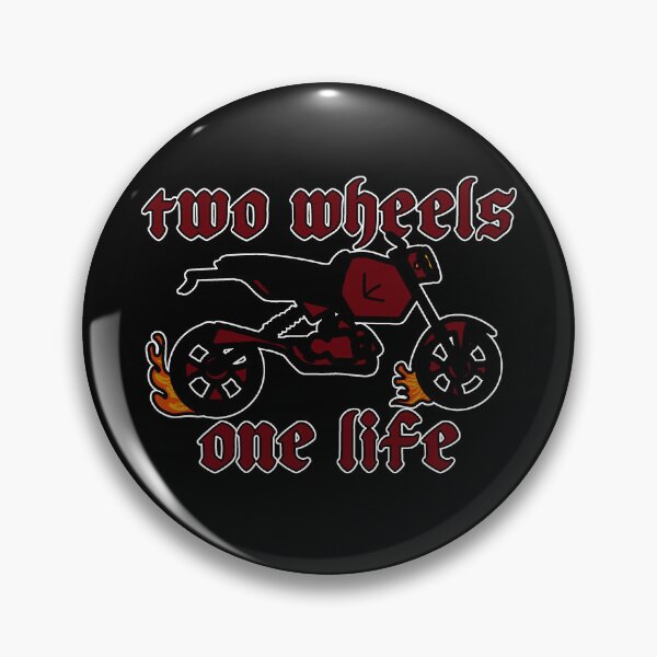 Item preview, two wheels one life - red and black flame grom biker sticker designed and sold by sinx2er.