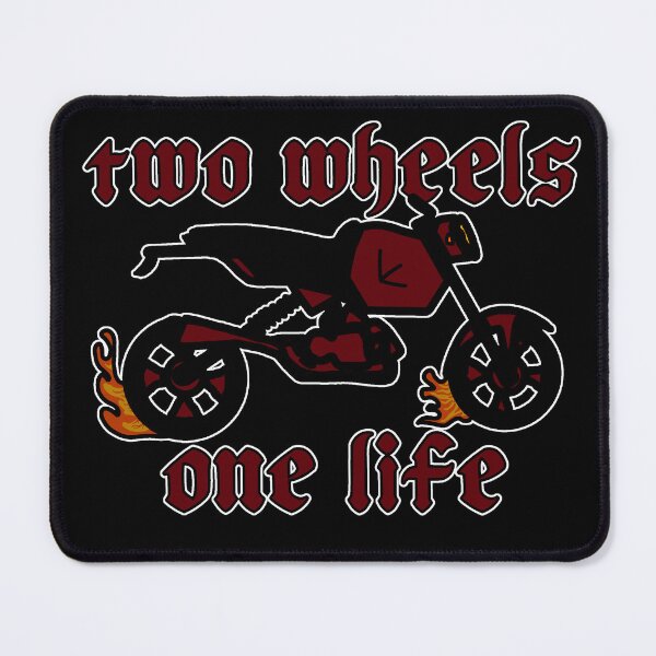Item preview, two wheels one life - red and black flame grom biker sticker designed and sold by sinx2er.