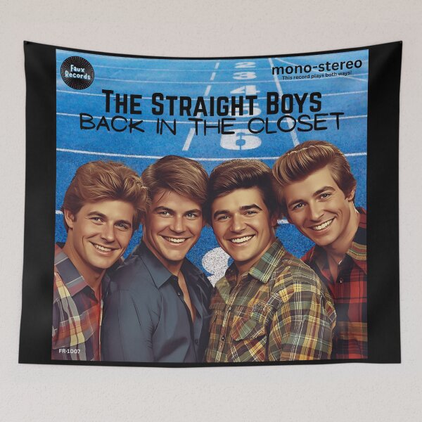 Item preview, RECORD COVER:  The Straight Boys - Back In The Closet - Faux Records fake vinyl albums designed and sold by DesignsFromTW-S.
