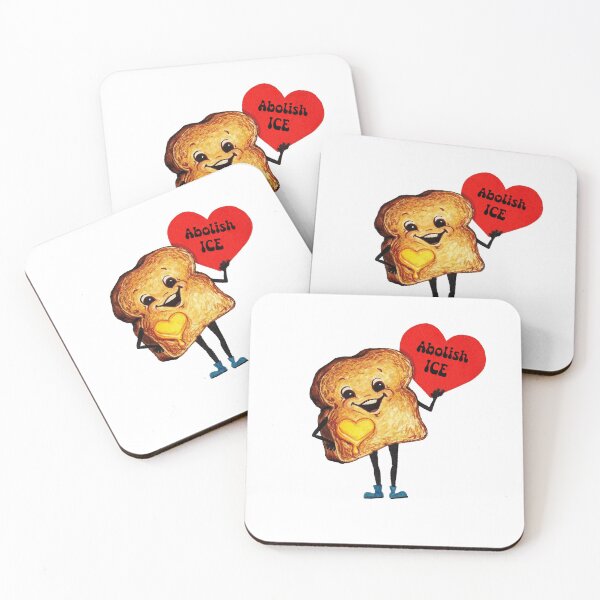 Item preview, Abolish ICE Protest Toast Sticker designed and sold by IndieCharms.