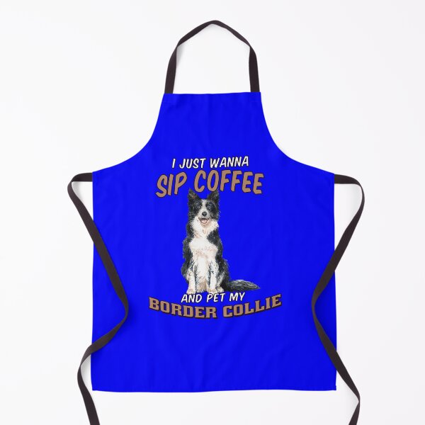 Item preview, Dog Owner Just Wanna Sip Coffee And Pet My Border Collie designed and sold by fantasticdesign.