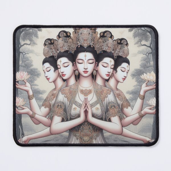 Item preview, Divine Serenity: Quan Yin's Lotus Embrace designed and sold by ApproachingZion.