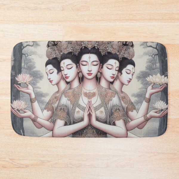 Item preview, Divine Serenity: Quan Yin's Lotus Embrace designed and sold by ApproachingZion.