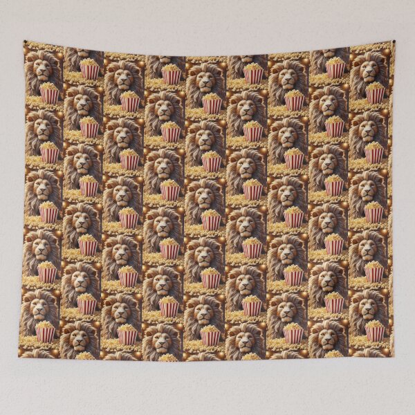 Item preview, A lion with popcorn designed and sold by TheLightArt.
