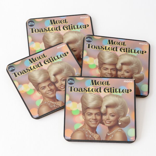 Item preview, RECORD COVER:  Meet Toasted Glitter - Faux Records fake vinyl albums designed and sold by DesignsFromTW-S.