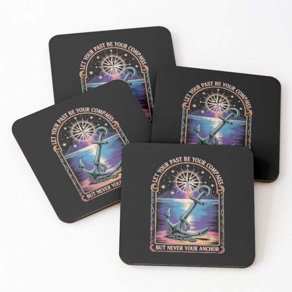 Item preview, Past Be Compass Not Anchor Retro Tarot Card designed and sold by Vintage Shapes.