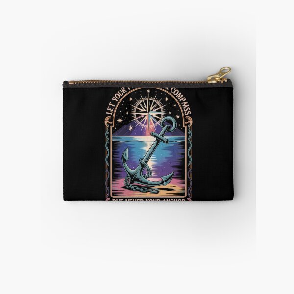 Item preview, Past Be Compass Not Anchor Retro Tarot Card designed and sold by Vintage Shapes.