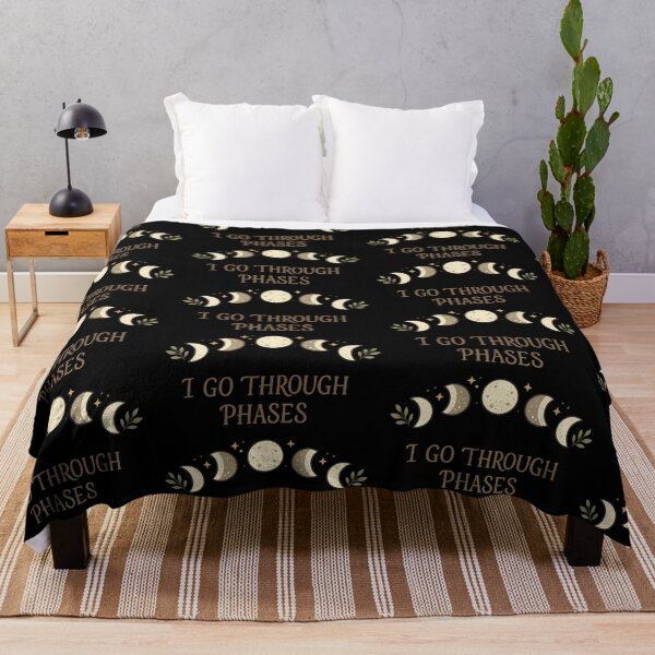 Item preview, I Go Through Phases Minimal Moon Phases Design designed and sold by TeeTimeTreasure.