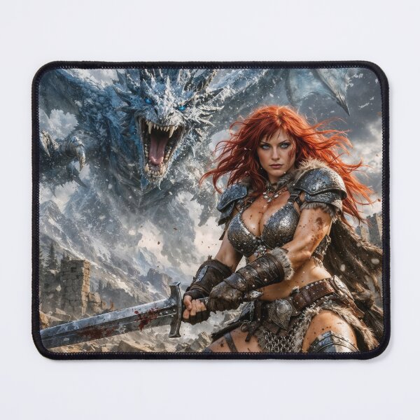 Item preview, Red Sonja — Frostwyrm Siege designed and sold by Samantha AI Artist.