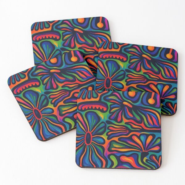 Item preview, Abstract Floral Psychedelic - Groovy 70s Retro Pattern designed and sold by TSE DESIGN.