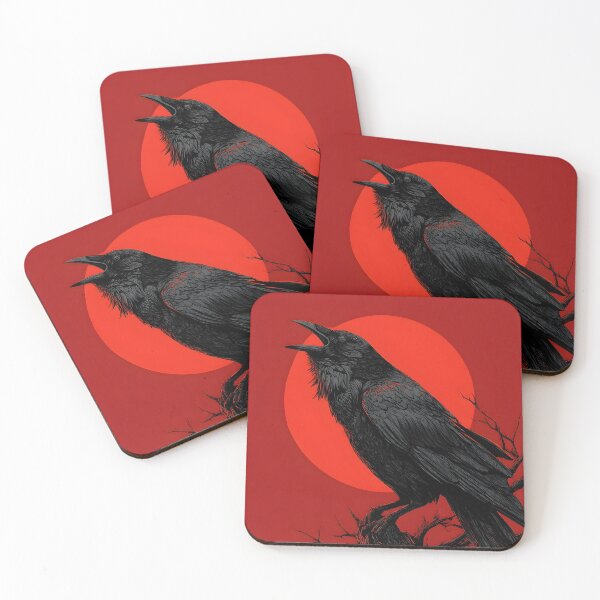 Item preview, Fierce Raven Screeching Vector designed and sold by imaginariumlab.