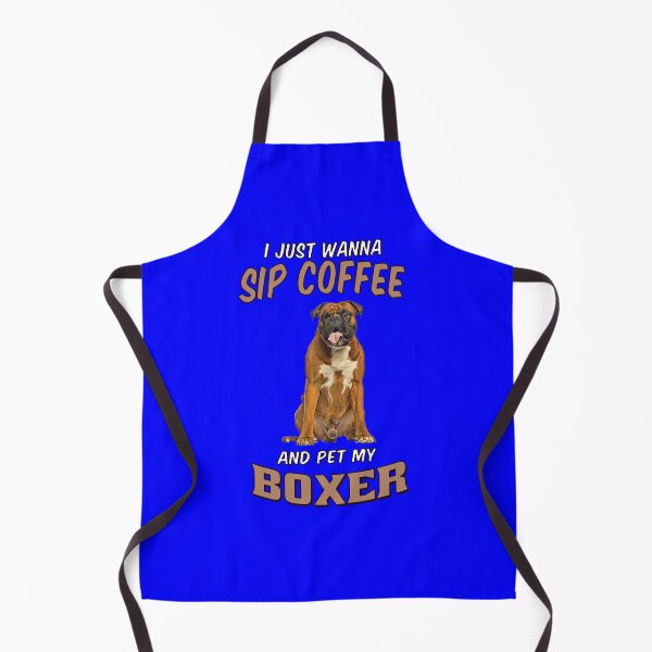 Item preview, Dog Owner Art I Just Wanna Sip Coffee And Pet My Boxer designed and sold by fantasticdesign.