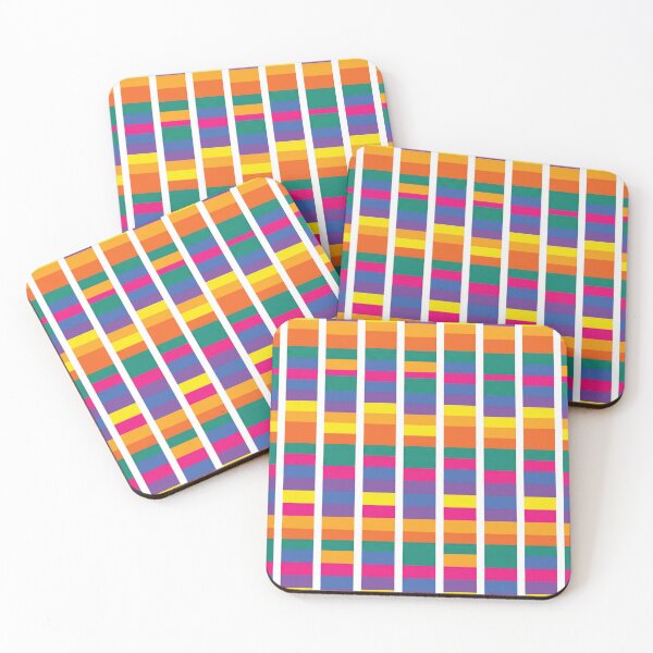 Item preview, Vibrant Colorful Vertical Geometric Barcode Pattern designed and sold by DGtaLrtcom.
